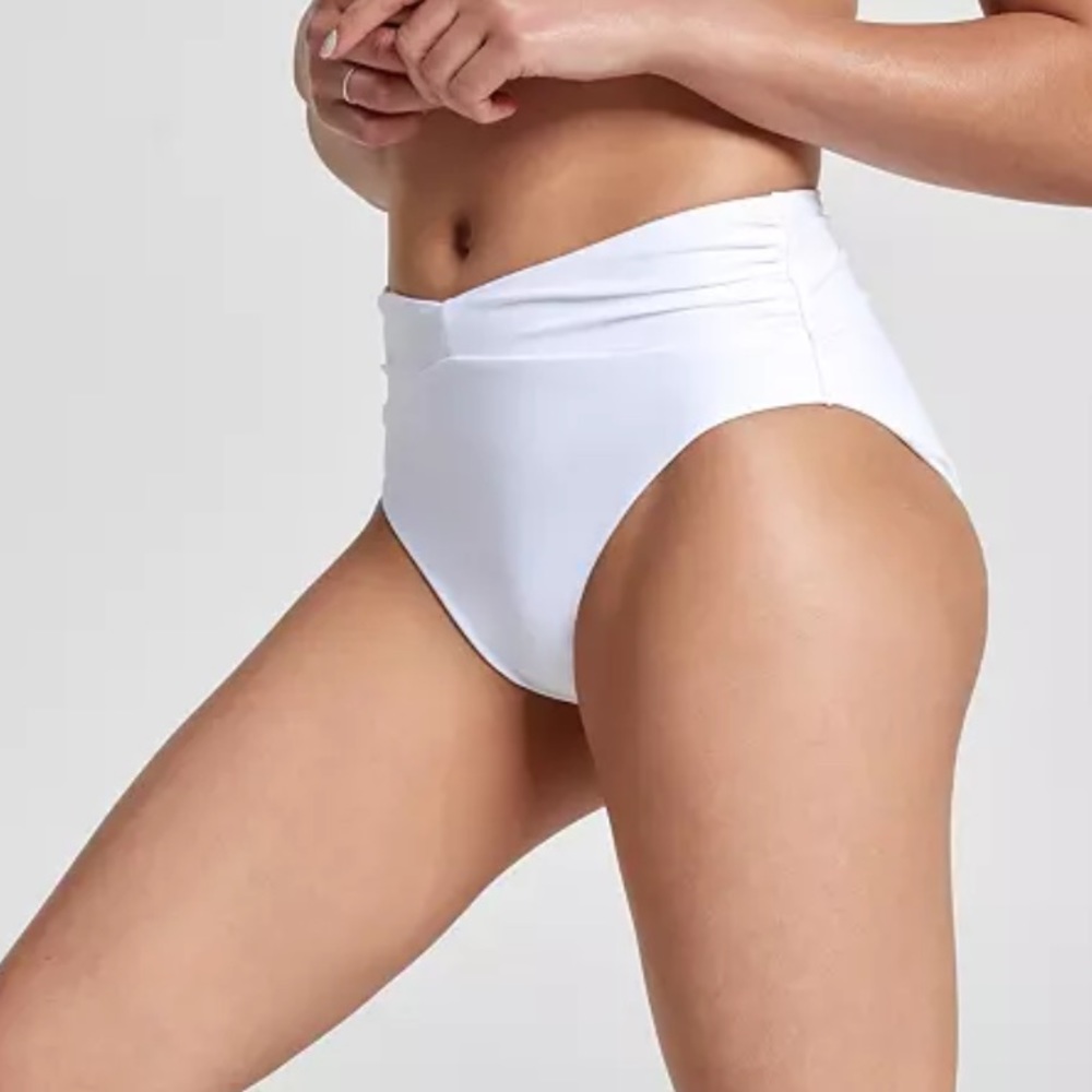 CALIA white swim bottom new tags high rise
